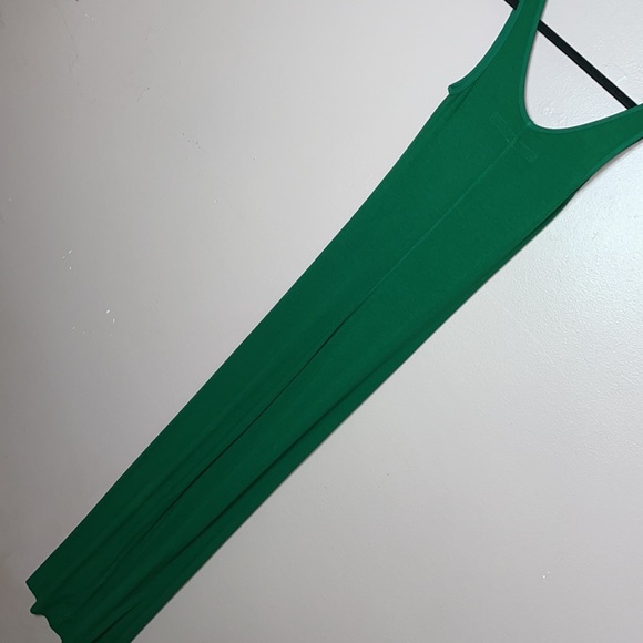 Enza Costa Rob Silk Tank Midi Dress Green - Picture 4 of 9